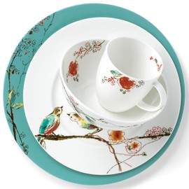Lenox Chirp 4-Piece Place Setting, 5.1 LB, Multi