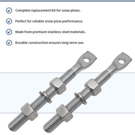 GOLKNHA 2PCS 5/8" Snow Plow Trip Spring Eye Bolt 1/2" Hole for Buyers SAM 1302005, NLP SNP6224,Meyer 09124,Western 90493K