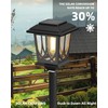 ILANCK 2 Pack Solar Lamp Post Light, 40" H Outdoor