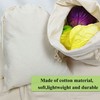 Freletry Drawstring 100% Cotton Muslin Bags Reusable Storage Bag for