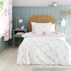 Catherine Lansfield Bunny Tails Ditsy Flowers Reversible Single Duvet Cover