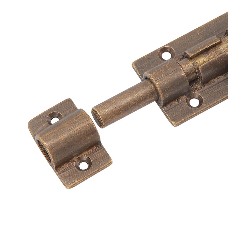 Solid Cast Brass Latch, Antique Brass Door Slide Bolt Lock