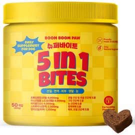 Boom Boompo Dog Superbite Nutritional Supplement, 50 Tablets, Comprehensive Nutrient, 1 Piece / 붐붐포 강아지 슈퍼바이트 영양제, 50정, 종합영양제, 1개