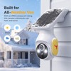 LinkSear 4G LTE Cellular Solar Security Camera Wireless Outdoor, No