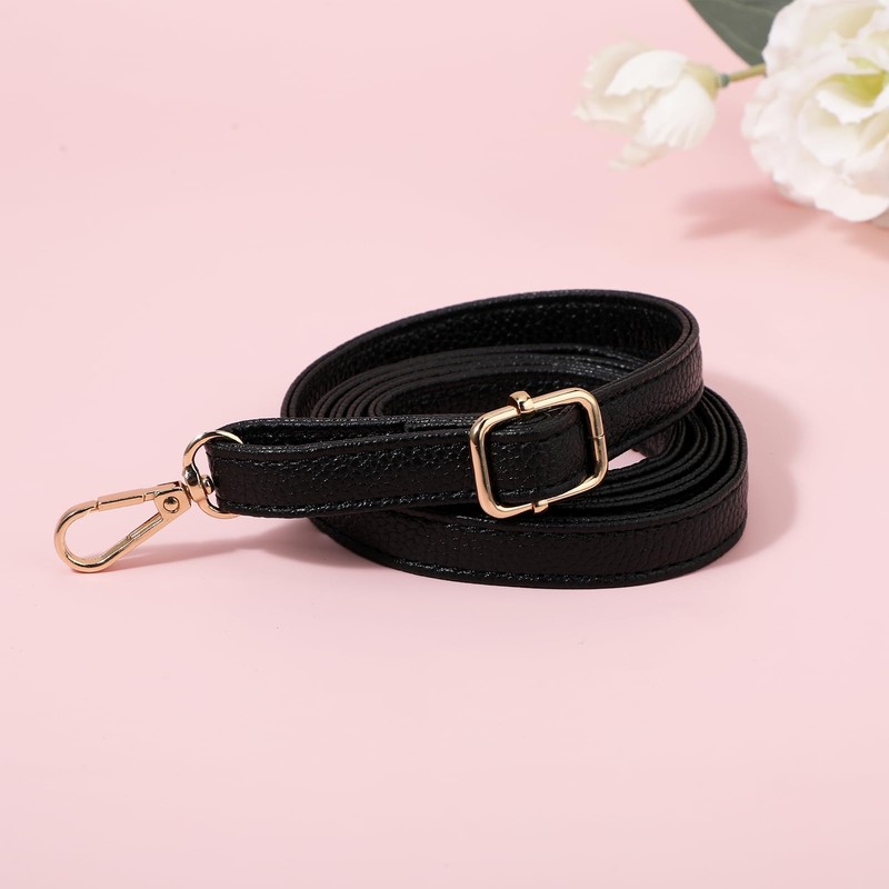 Telooco Leather Shoulder Strap Replacement 85-150cm Adjustable Leather Belt for