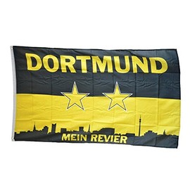 Flaggenfritze® Flag Fan Flag Dortmund My Revier Stars 90 x 150 cm