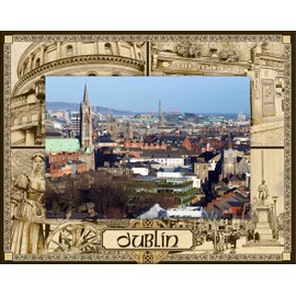 Saddle Mountain Souvenir Dublin Ireland Laser Engraved Wood Picture Frame Landscape (4 x 6)