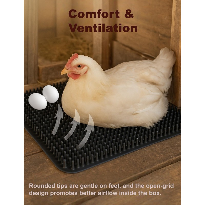 PERZUMI Washable Nesting Pads for Chicken Coop, 4-Pack, 13×11 in