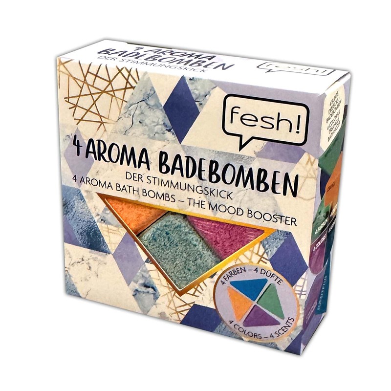 3 Packs of Triangle Aroma Bath Bombs (4 x 40