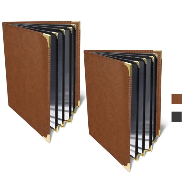 ZHENYI 2-Pack Restaurant Menu Covers 8.5 x 11 - Menu