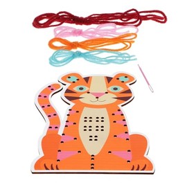 Learn to Sew Wooden Hand-Stitch Set - Tiger