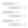 6PCS Slotted Brace,Flat Straight Brace Brackets,Stainless Steel Flat Slotted Brace