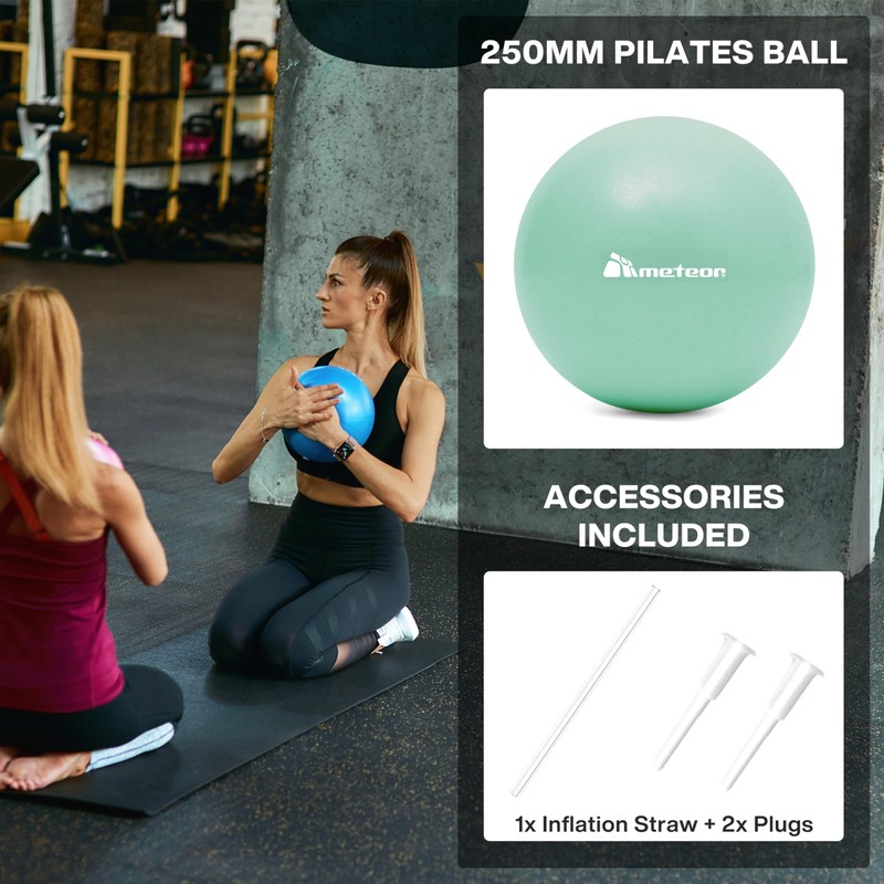 Meteor 25cm Mini Anti-Burst Pilates Ball – Small Exercise Ball