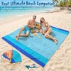 Aroveea Beach Blanket Waterproof Sandproof 1-7 Adult Oversized 78 ''