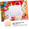 Gadpiparty 200 Sheets Heat Transfer Foil for DIY Crafts Silver