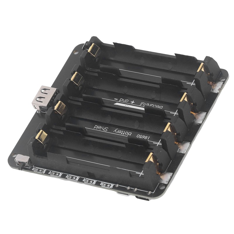 4 Slot Lithium Battery Holder Shield Case Battery Development Board