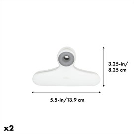 OXO Good Grips Bag/Plastic Chip Clips - 2 Pack, White