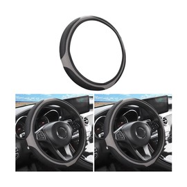 LoyaForba Car Steering Wheel Cover, Universal 14.5-15 Inch, Soft Anti-Slip Neoprene Protector for Steering Wheel, Breathable Odorless and Elastic Stretch, Car Accessory for SUV, Van, Truck (Gray)