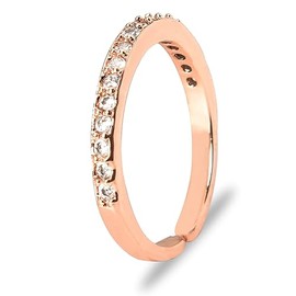 Wedding Engagement Band Ring for Women Girl Eternity Band Rings Stackable Rings for Women Girls Adjustable Simple Ring Bands Rose Gold