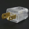 Zing Ear Clear Polarized Quick Connect Lamp Plug For 18/2 SPT-2 Lamp Cord New 48551JB