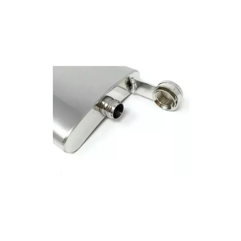 Hip Flask Licorera Bolsillo Acero Inoxidable 235 Ml Portátil