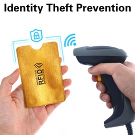 GEEHUA 20pcs RFID Blocking Sleeves, RFID Card Protector Holder Credit Card Sleeves Identity Theft Prevention for Women Men(20 Pcs)