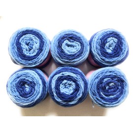 Sweet Roll Yarn, 6-Pack (Blueberry Swirl)
