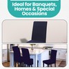 High-Back Chair Covers for Dining Room Chairs – Spandex Stretch,