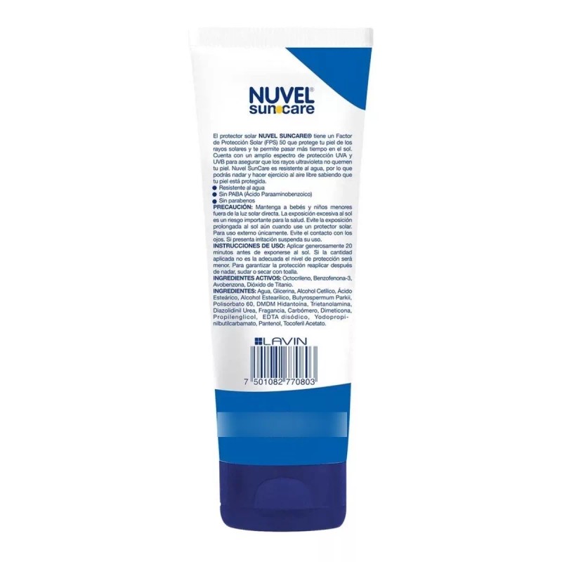 Nuvel Protector Solar Fps 50 Nuvel Suncare 120 Ml 3