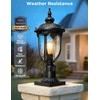 Lotsky Outdoor Post Lights 16.5'', Motion Sensor Lamp Pole Light