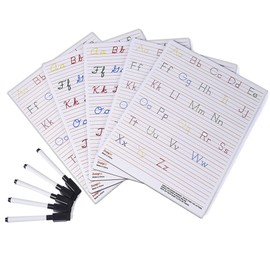 Handwriting Practice Letter Tracing for Kids: Board for Cursive & Printing Style with Dry Erase Marker for Preschooler - Reusable Wipe Clean ABC Alphabet Learn to Write, 8.3 x 11 Inches