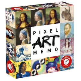 Piatnik 6690 Piatnik-6690 Pixel Art Special Memo Bring the Original in Connection with Its Pixelated Image