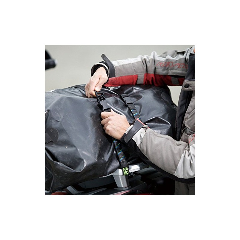 ROK straps ROK00332 Commuter Stretch Strap, Black, Reflective, Pack of