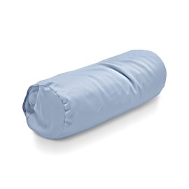 Bean Products Neck Roll Pillowcases | Cotton, Sateen Weave | 300 Thread Count | Blue (6" x 16")