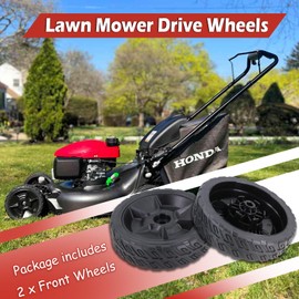 44710-VR8-N00ZA Lawn Mower Front Wheels Compatible with Honda HRN216 Walk-Behind Lawn Mower - 8 Inch (2 PCS)
