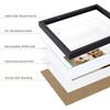 8.5x11 Picture Frame, 8.5x11 Frame Matted to 6x8, Rustic Wooden