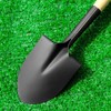 SDMAX 1x Heavy Grade Black Medium-Sized Metal Spade Hoe, Heavy
