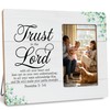 DIMSEOIUS Religious Picture Frame Gifts for Christian, Bible Verse Trust