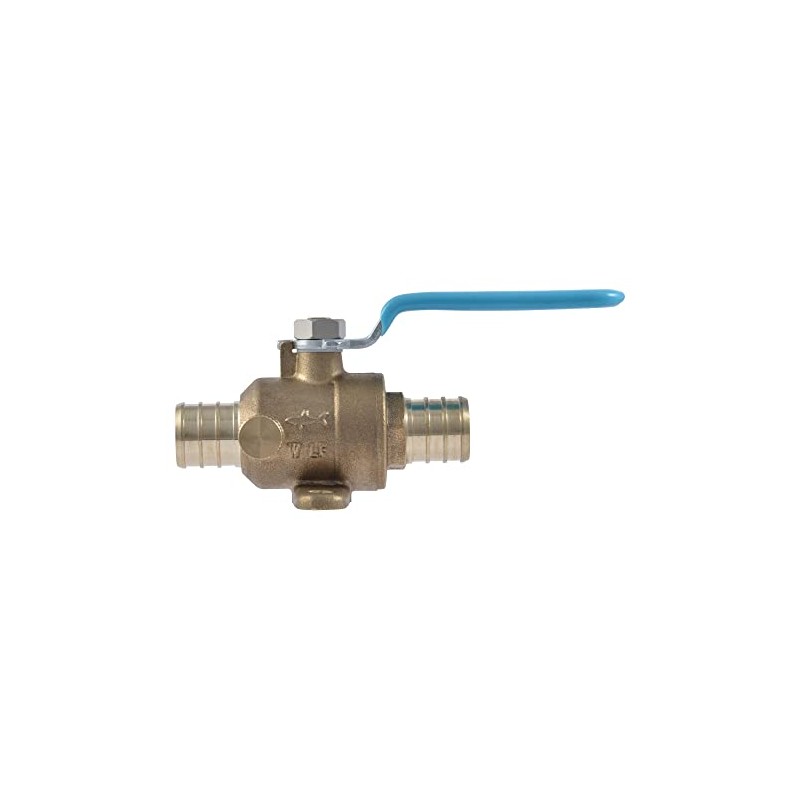 SharkBite 3/4 Inch Crimp Ball Valve with Mounting Tabs and
