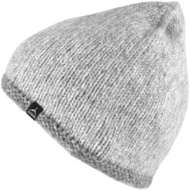 ALTIDUDE Winter Mütze Pilgrim Grob Strickmütze Unisex Beanie Alpaca Merino Wolle Light Grey
