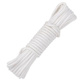 4.82 Meters Heavy Duty Patio Umbrella Cord Replacement,8mm Thick Parasol Cord for Outdoor Beach Umbrellas, Durable Nylon Rope for Patio, Picnic, and Camping, Portable Umbrella Line Replacement Parts