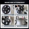 Glossy Black Wheel Skins Compatible with 2019-2024 Toyota RAV4/RAV4 Hybrid