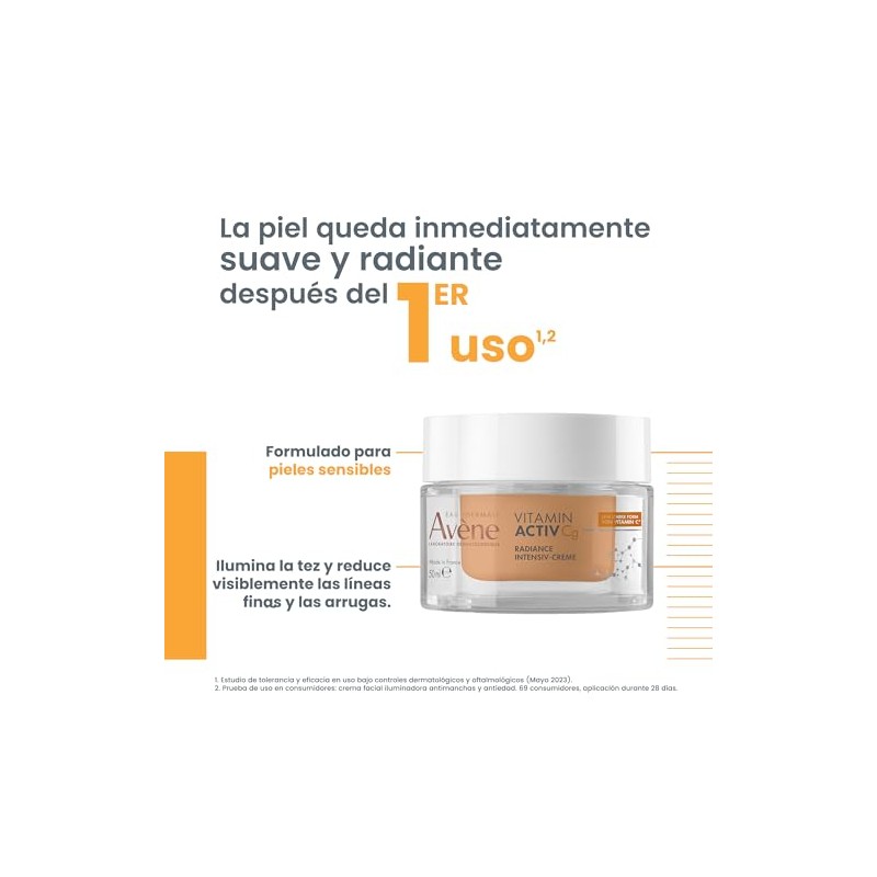 Avene Vitamin Activ Crema Hidratación Diaria Tono Uniforme Luminoso