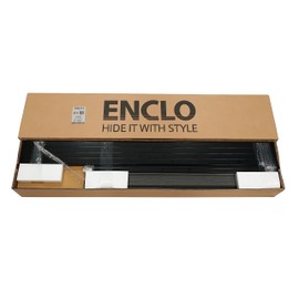 Enclo Privacy Screens EC18021 4 ft H x 3 ft W Nappa Lasercut WoodTek Vinyl Charcoal Color Outdoor Privacy Screen Kit (2 Fence Panels)