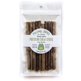 Meowy Janes Matatabi Chew Sticks - An All Natural Silvervine Cat Toy and Cat Treat - Catnip Alternative