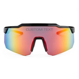 CityLocs Hypro Sunglasses with Custom Laser Engraving by CityLocs - UV Protection Lens - Color Option: Hypro Black/Gray