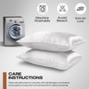 Moonlight Bedding White Pillowcases 2 Pack- Luxury Satin Silk Pillowcases