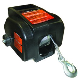 KEEPER KTSL2000RM 12V DC Rapid Mount Portable Winch with Handheld Remote - 6000 lbs. Load Capacity