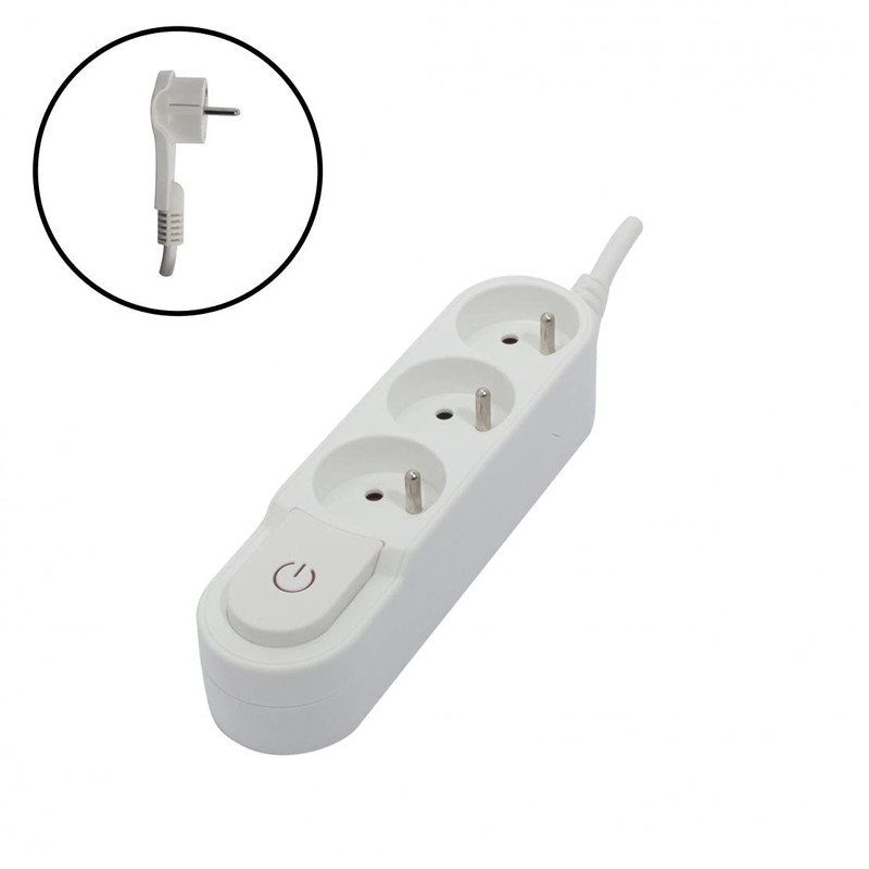 CHACON 3 x 16 Amp White 1.5 m Designer Strip