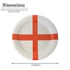 Lizzy 20Pcs England Paper Plates | St George Party Supplies